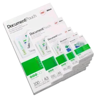 GBC Pouches Lucido Credit Card 54X86 mm Col. Trasparente Conf 100 Pz.