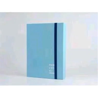 Brefiocart New Color Cartelle C/Elastico Piatto in Cartoncino Plastificato 250X350MM A4 Dorso 7cm Col. Azzurro