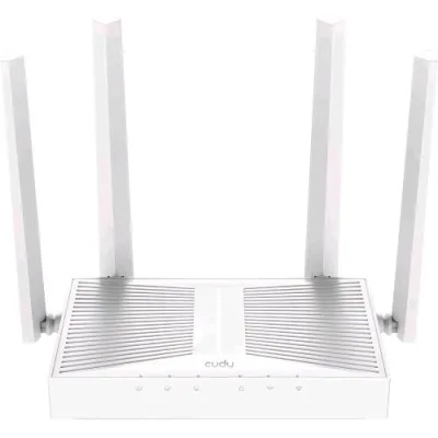 CUDY AP1300D Access Point AC1200 Wi-Fi Dual Band 2.4/5GHz 867 Mbit/S Mu-Mimo POE 4 Antenne Esterne Desktop Bianco