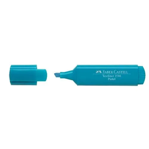 Faber Castell Textliner 46 Pastell Evidenziatore Punta a Scalpello 1/5 mm Turchese Conf 10 Pz.