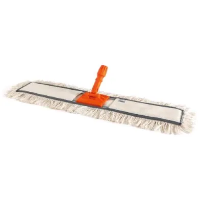 Perfetto Penta Scopa Industriale in Cotone 80 cm Senza Manico Bianco
