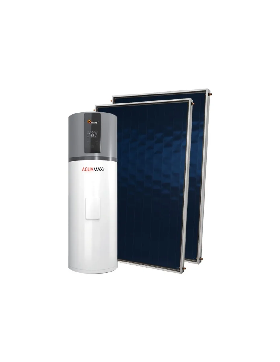 Kit solare termico con bollitore in pompa di calore ACS 300L 2xBLUHX+ Sunerg