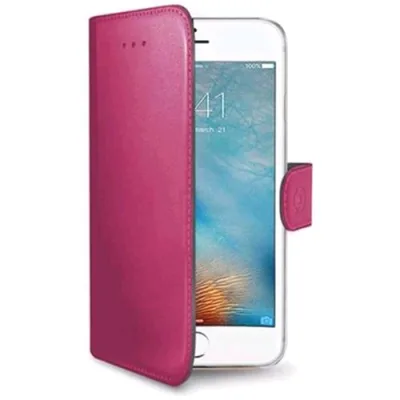 Celly Apple iPHONE 7 Custodia in Ecopelle Colore Rosa