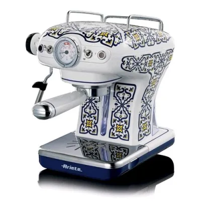 Ariete Capri Edition Macchina da Caffe' Espresso Polvere e Cialde 850W 15 Bar Serbatoio 0.9 l con Cappuccinatore