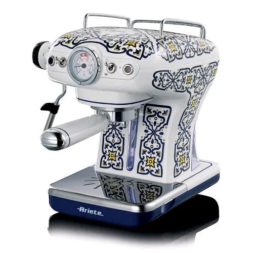 Ariete Capri Edition Macchina da Caffe' Espresso Polvere e Cialde 850W 15 Bar Serbatoio 0.9 l con Cappuccinatore