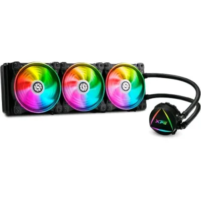 Adata XPG Levante x 360 ARGB All-in-One ARGB CPU Liquid Cooler Dissipatore a Liquido Dual Fan 3 Ventole x 120mm Nero