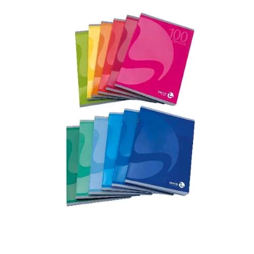 Be More Centus Quaderno Punto Metallico 100g 150X210 mm A5 36 Fogli a Righe 0C Colori Assortiti Conf 12 Pz.