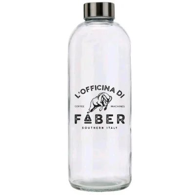 Faber PA59V Bottiglia in Vetro Serigrafata da 1 l per Macchina Caffe' Non Adatta alla Serie Mini
