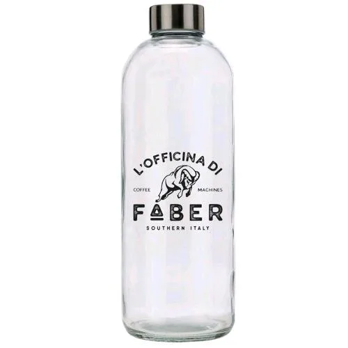 Faber PA59V Bottiglia in Vetro Serigrafata da 1 l per Macchina Caffe' Non Adatta alla Serie Mini