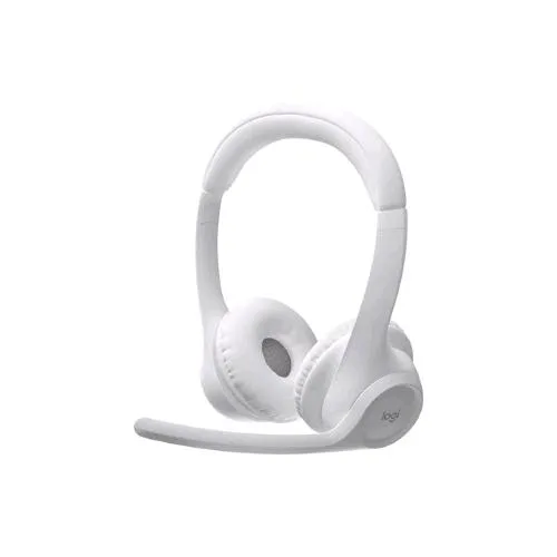 Logitech Zone 300 Cuffia con Microfono Wireless Bluetooth Cancellazione del Rumore Bianco