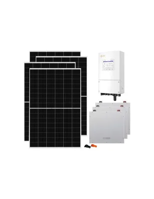 Kit fotovoltaico monofase 5915W inverter 5kW Solis batteria al litio 15.36kWh Dyness DL5.0C