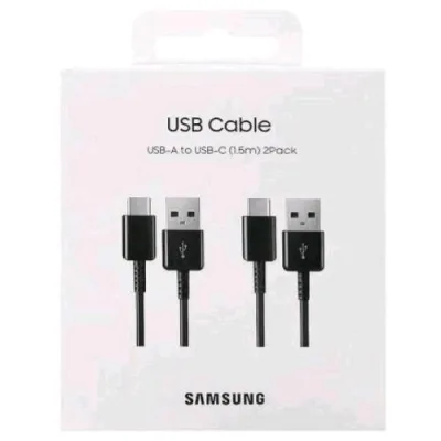 Samsung Ep-DG930 Cavo da USB-A a USB-C 1.5 m Nero Conf 2 Pz.