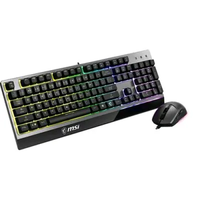 Msi Vigor GK30 Tastiera + Mouse Gaming USB RGB Black