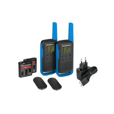 Motorola Talkabout T62 Walkie Talkie 16 Canali Raggio 8.000m Blu/Nero