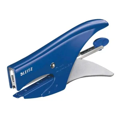 Leitz Cucitrice 5547 A Pinza Caricamento Posteriore Capacita fino a 15 Fogli 150 Punti Tipo Punti Numero 8 Passo 6/4 mm Blu
