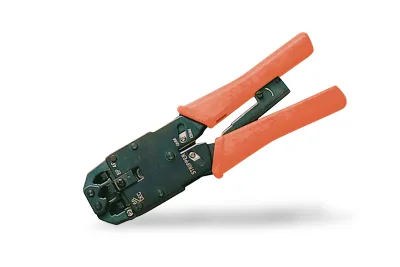 PINZA UNIVERSALE PER CRIMPARE CONNETTORI 4/6/8POLI RJ11/RJ12/RJ45