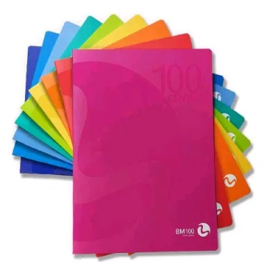Be More Centus Quaderno Punto Metallico 100g 210X297 mm A4 36 Fogli a Righe 0C Colori Assortiti Conf 12 Pz.