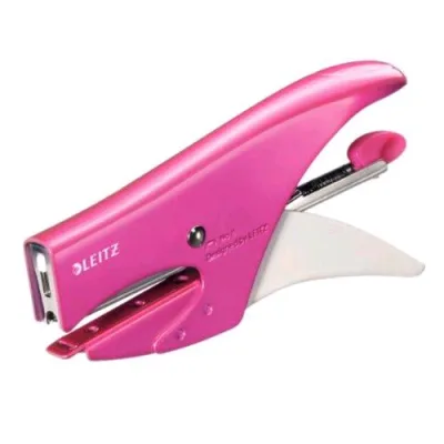 Leitz Cucitrice 5547 A Pinza Caricamento Posteriore Capacita fino a 15 Fogli 150 Punti Tipo Punti Numero 8 Passo 6/4 mm Fucsia