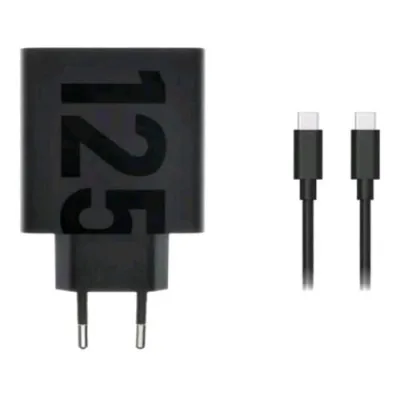 Motorola Turbo Power 125W Duo Charger Caricabatterie da Rete USB-C Nero