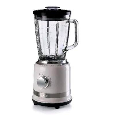 Ariete Moderna Frullatore Elettrico 1000W 4 Velocita' Funzione Pulse Capacita' 1.5 l Lame in Acciaio Bianco