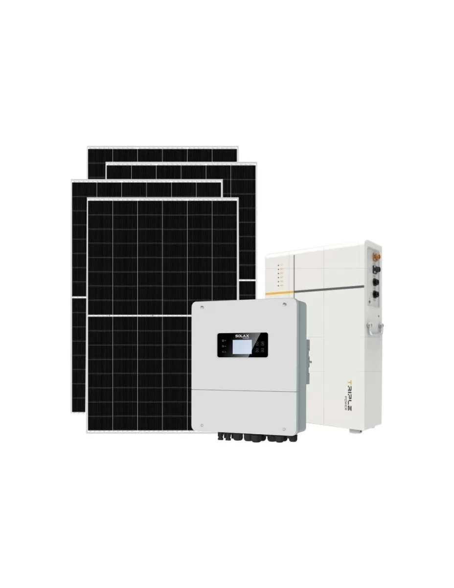 Kit fotovoltaico monofase 3185W inverter 3kW LV batteria al litio 5.3KWh TP-LD53 Solax Power