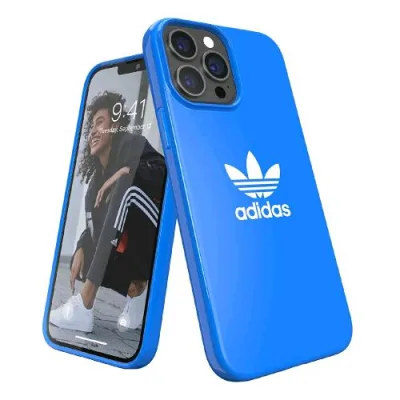 Adidas Apple iPHONE 13 Pro Max Snap Custodia in Tpu con Logo a Trifoglio Blu Bianco