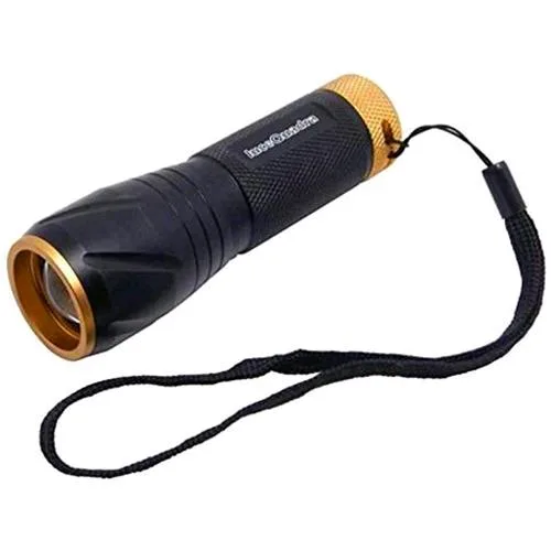 Duracell Torcia Portatile LED in Alluminio a Batterie 5 W 300 Lumen Batterie AAA Ministilo Incluse Nella Confezione Nero