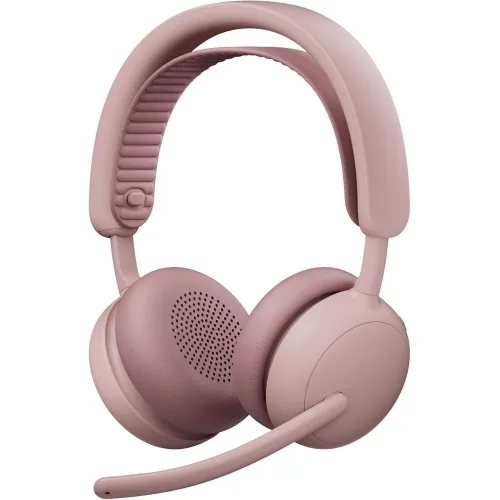 Logitech Zone Wireless 2 Es Cuffie con Microfono Over Ear Wireless Bluetooth Eliminazione Rumore ANC Ibrida USB-C Rosa
