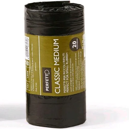 Perfetto Sacchi Immodizia 50X70 cm Rotolo a Strappo Nero Conf 20 Pz.
