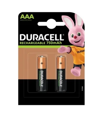 Duracell AAA Stay Charged Batteria Ricaricabile Mini Stilo Conf. 2 Pz.