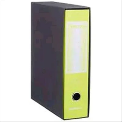 Brefiocart Registratore Formato Protocollo 285X350X80 mm Col. Giallo Fluo Conf 12 Pz.