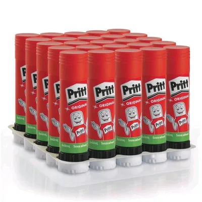 Pritt Colla Stick Trasparente Uso Scolastico 11 g Conf 25 Pz.