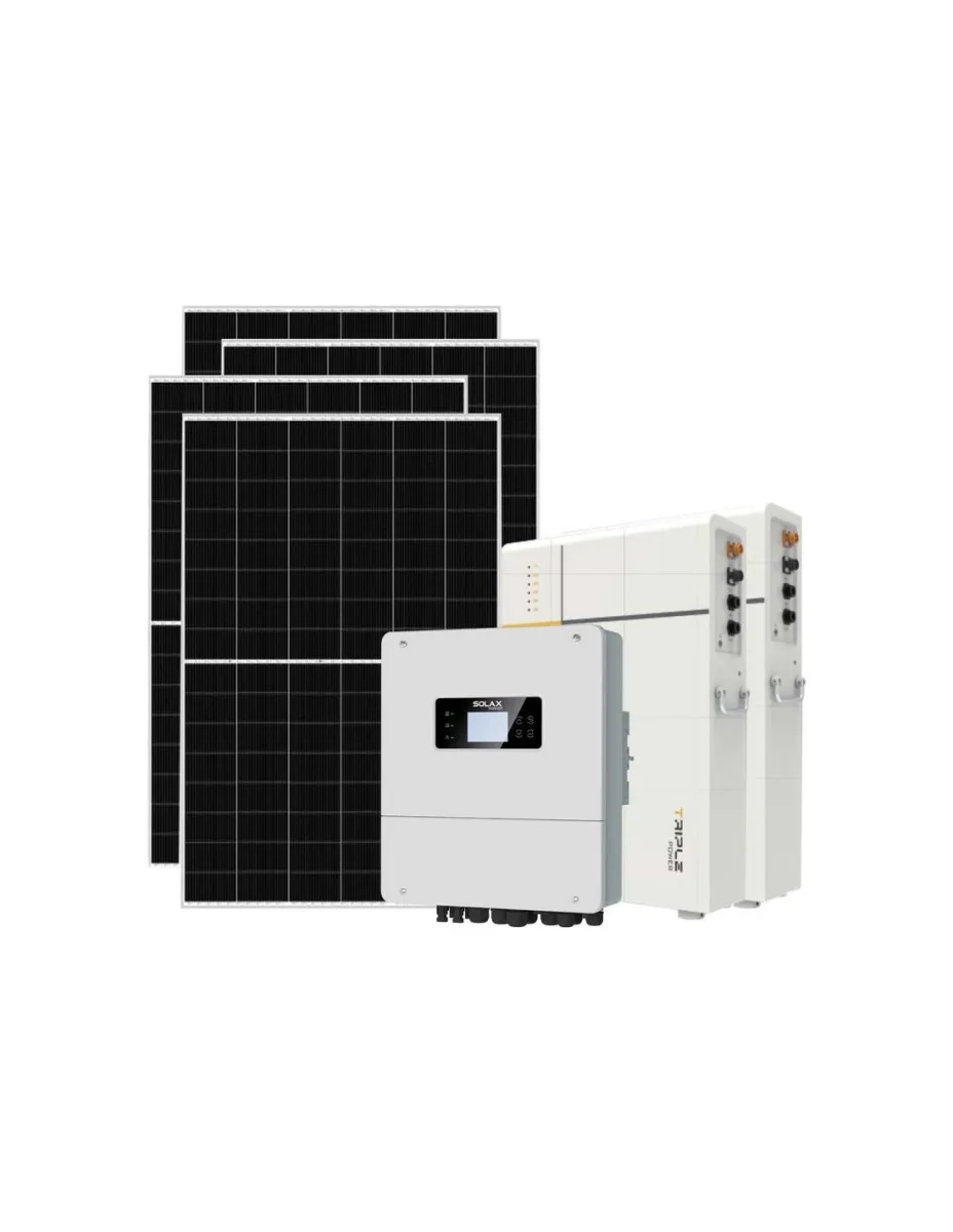 Kit fotovoltaico monofase 4095W inverter 3.7kW LV batteria al litio 10.6KWh TP-LD53 Solax Power