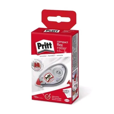 Pritt Compact Correttore a Nastro 6mm x 10 m Colore Fusto Trasparente Conf 10 Pz.