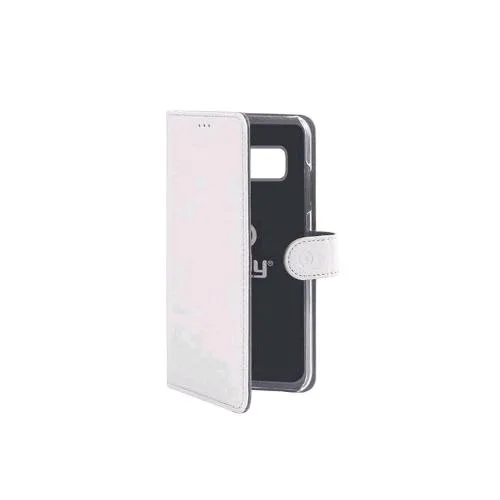 Celly Samsung Galaxy S10E Custodia a Portafoglio Similpelle Flap Magnetico Bianco