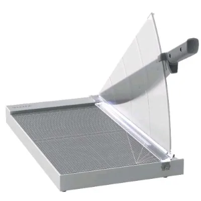 Leitz Home Office Ghigliottina a Leva A3 Lama in Acciaio Lunghezza Taglio 420 mm Piano in Vetro Capacita' 10 Fogli