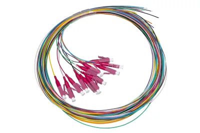 PIGTAIL FIBRA OTTICA 2MT LC 12*PZ MULTIMODALE SIMPLEX OM4 50/125 COL.