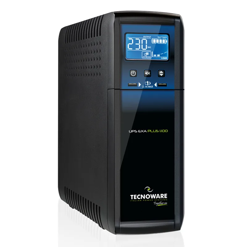 UPS 2,1 KVA TOWER LINE INT.EXA PLUS TECNOWARE TOGETHER ON