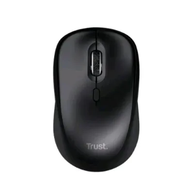 Mouse Trust Yvi+ Silent Wireless Mouse Ottico Silenzioso 2.4GHz Ambidestro 16.00DPI 4 Tasti Nero