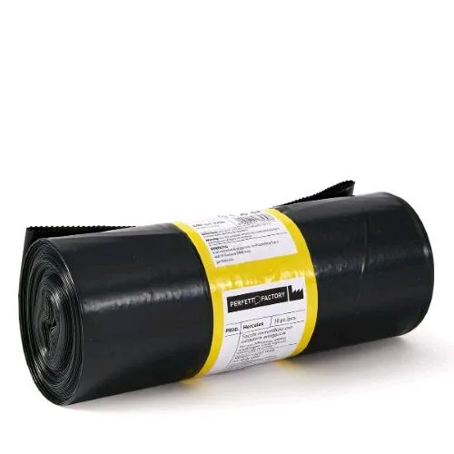 Perfetto Sacchi Immodizia Hercules 90X120 cm Rotolo a Strappo Nero Conf 10 Pz.