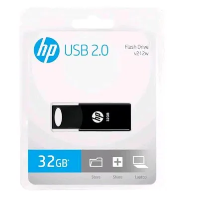 HP V212W 32GB USB Key 2.0 Tipo a Black