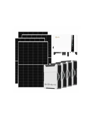 Kit fotovoltaico trifase 6370W inverter 6kW batteria al litio 20.88kWh Weco EVO 5k3