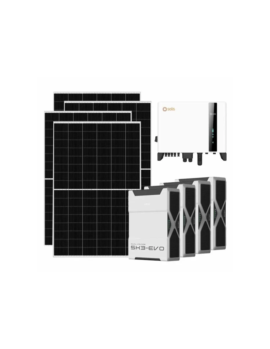 Kit fotovoltaico trifase 6370W inverter 6kW batteria al litio 20.88kWh Weco EVO 5k3