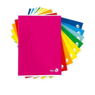 Be More Color Basic Quaderno Punto Metallico 80g 210X297 mm A4 40 Fogli a Righe 0A Colori Assortiti Conf 10 Pz.