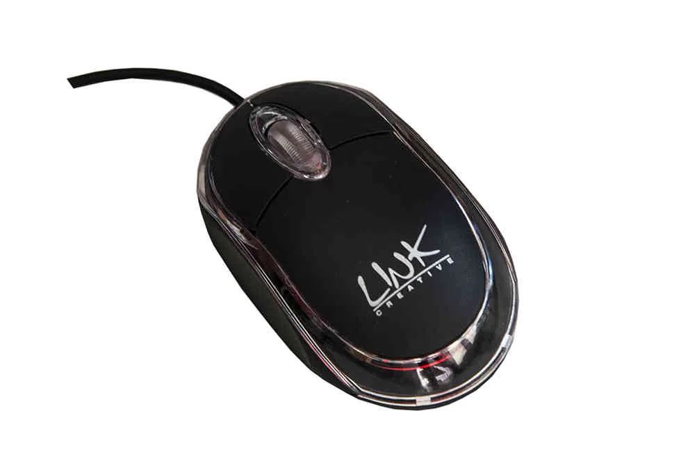 LINK LKMOS04 Mini Mouse Ottico USB 3 Tasti Nero