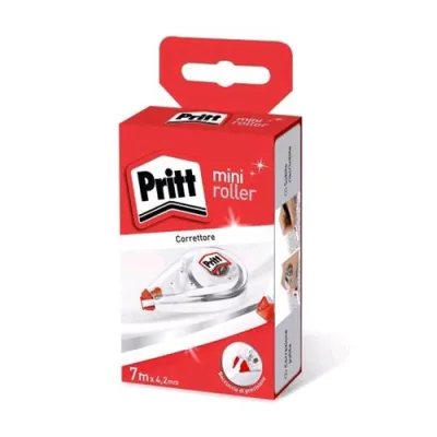 Pritt Mini Roller Correttore a Nastro 4.2mm x 7m Colore Fusto Trasparente