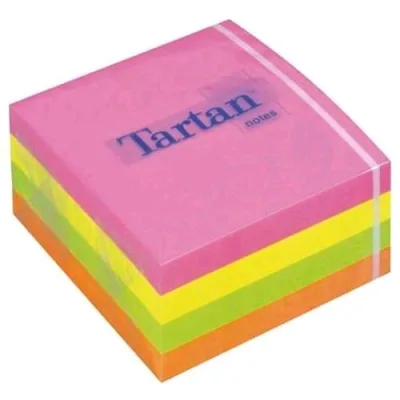 Tartan Cubo Neon Fogli Post-It 76MMX76MM Colori Assortiti