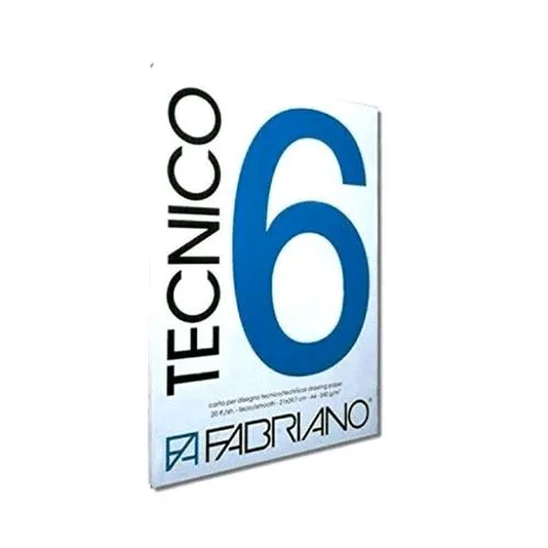 Fabriano Album Tecnico 6 Liscio 350X500MM 240g 20 Fogli Bianco