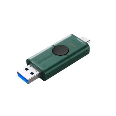 Kingston Datatraveler DUOG2 Chiavetta USB 256GB USB-A + USB-C 3.2 Gen 1 Nero Verde