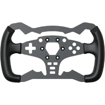 Moza Racing Es Formula Wheel Rim Modifica per Volante Formula da 280mm Corpo in Alluminio Aeronautico, Impugnature in Gomma